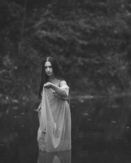 Pond and Candles Creative Photo Shoot