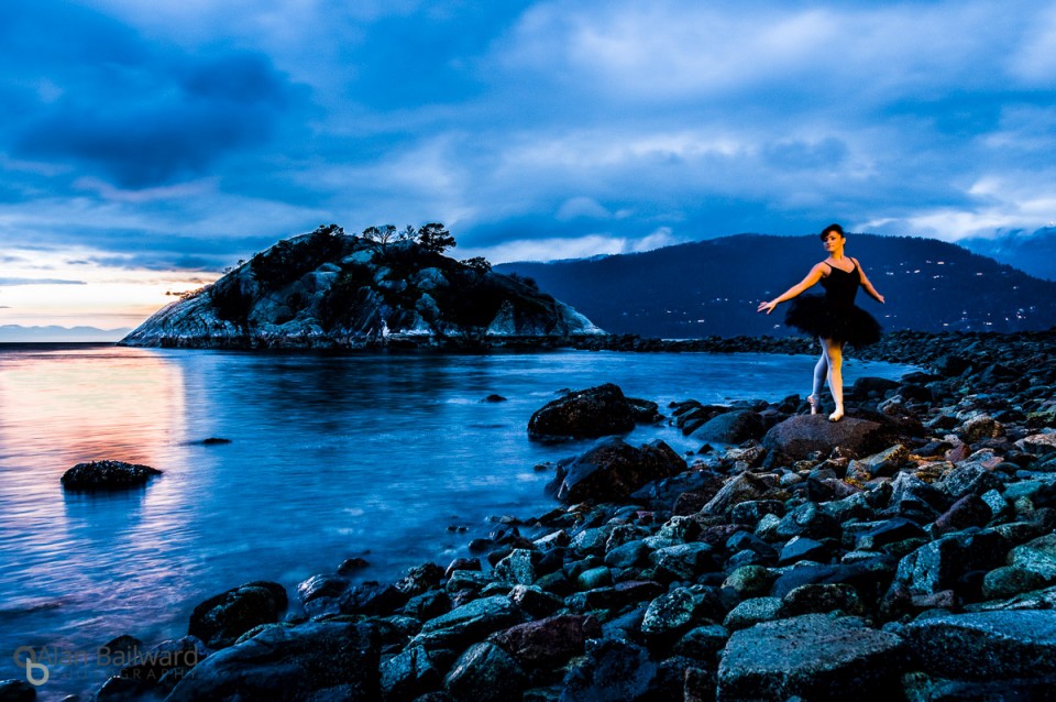 Ballerina in the City at Whytcliff Park, Vancouver